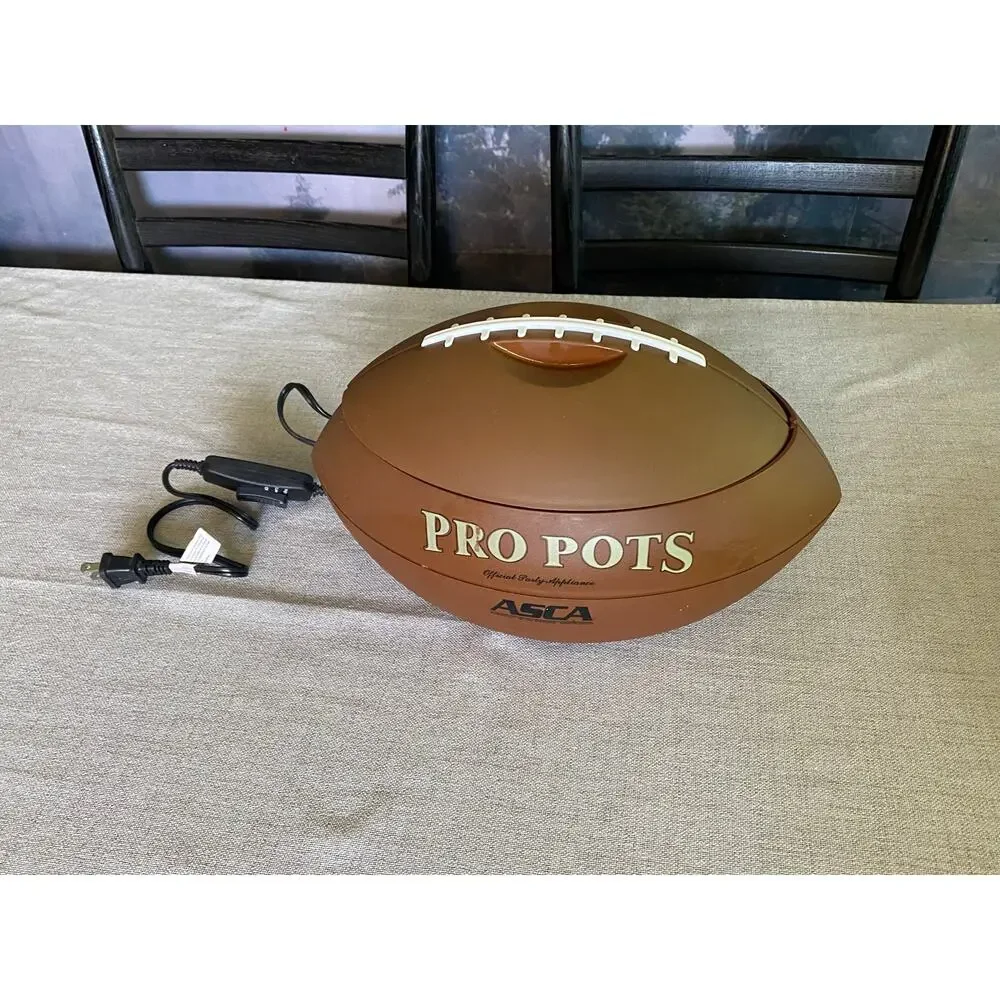 Pro Pots Football Slow Cooker – 1.5 Quart Party Dipper / Crock Pot (Model FB-77)